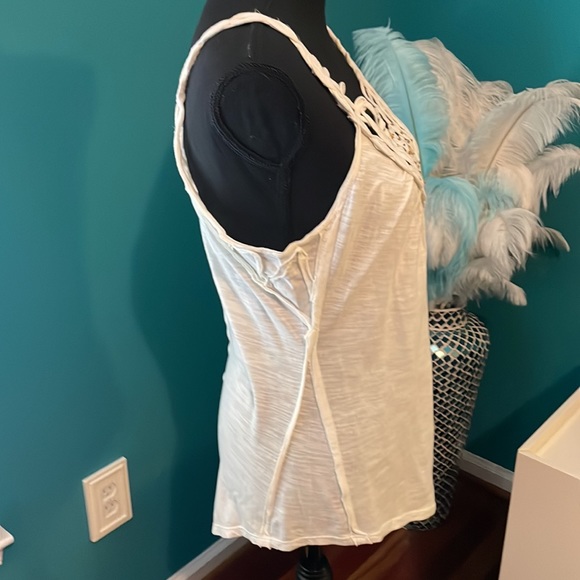 Free People BOHO T-shirt size with embellishment.  SIZE M. - Picture 6 of 6